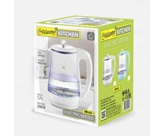 Maestro MR-052-Mėlynas Electric glass virdulys, mėlynas 1.7 L