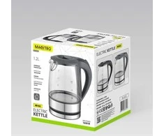 Maestro MR-062-Juodas Glass Electric Virdulys 1,2 L