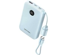 Vention 10000mAh Powerbank 2xUSB-C 1xUSB-A 22.5W, mėlynas