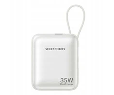 Vention 10000mAh 35W - power bank with USB-C cable (beige)