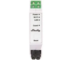 Energijos Matuoklis - Shelly PRO 3EM 120A 3-Fazė Stebėjimas Wi-Fi/Bluetooth 60 Dienų Duomenų Saugojimas Baltas