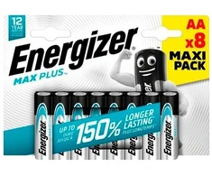 Energizer Holdings Baterijos - Energizer Max Plus AA Šarminės, 8 vnt.