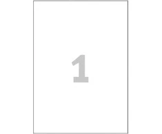 Etiketė - Avery Zweckform 3478 A4 210x297mm 100 Lapų Balta