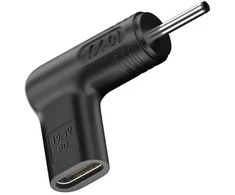 Extra Digital Adapteris - Papildomas skaitmeninis USB Type-C į DC 3.0x1.1 mm 100W Juodas
