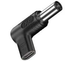 Extra Digital Adapteris - Papildomas skaitmeninis USB Type-C (PD) į DC 7.4x5.0 mm 100W Juodas