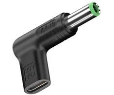 Extra Digital Adapteris - Papildomas skaitmeninis USB Type-C į DC 6.3x3.0 mm 100W Juodas