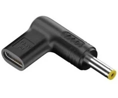 Extra Digital Adapteris - Papildomas skaitmeninis USB Type-C į DC 4.8x1.7 mm 100W Juodas