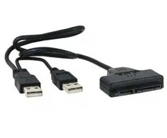 Extra Digital USB 2.0 Type-A - SATA 7+15Pin adapteris