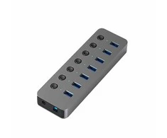 Extra Digital Adapteris USB A 3.0 - 7 x USB 3.0 su jungikliais
