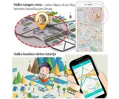 Išmanusis laikrodis Extra Digital Hismart Išmanusis GPS laikrodis vaikams, Q112A