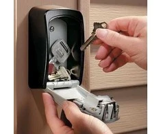 Extra Digital Skaitmeninis seifas - KeyGuard 4-skaitmenų raktų saugojimo dėžutė su dangteliu šviesiai pilka