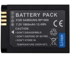 Extra Digital Pakaitinė baterija Samsung BP1900, 1860mAh