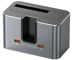 Extra Digital Saugojimo Dokas - Papildomas Skaitmeninis Dviejų Skylių Dokas, M.2 SATA/NVMe, USB-C, 10Gbps