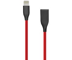 Extra Digital Silikoninis kabelis USB- Lightning, 1m (raudonas)