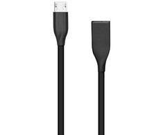 Extra Digital Silikoninis kabelis USB-Micro USB (juodas,1m)
