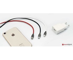 Extra Digital Silikoninis kabelis USB-Micro USB (juodas,1m)