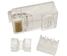 Extra Digital Tinklo Kabelio Jungtis - RJ45 Modulinis Kištukas UTP CAT6A 8 Pin 100 vnt.