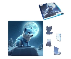 Fantasy Puzzles Baby Amarok Dėlionė Iš Medžio (30 detalių)
