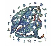 Fantasy Puzzles Dragon Dėlionė Iš Medžio L Dydis (300 detalių)