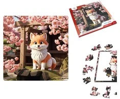 Fantasy Puzzles Fantasy Puzzle Baby Zenko Dėlionė Iš Medžio (30 detalių)