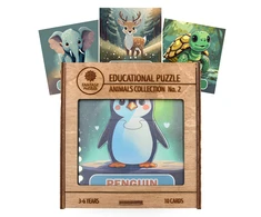 Fantasy Puzzles Lavinamoji Dėlionė Iš Medžio (Gyvūnų kolekcija nr. 2) (EN)