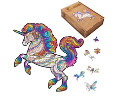 Fantasy Puzzles Unicorn Dėlionė Iš Medžio XL Dydis (600 detalių)