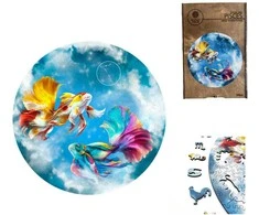 Fantasy Puzzles Žuvys (Zodiakai) Dėlionė Iš Medžio (200 detalių)