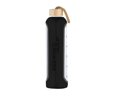 Feiyu Tech Sporto Butelis - FeiyuTech KiCA Hydro Glass 1000 ml Su Silikono Rankove - Juoda