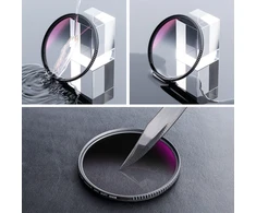 Fotografijos Filtras - K&amp;F Concept ND16 55 mm Graduotas Optinis Stiklo Filtras, Antirefleksinė Danga, Juodas