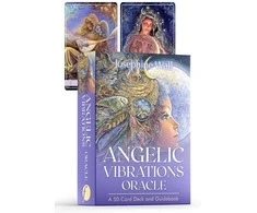 Findhorn Press Orakulo Kortų Rinkinys - Angelic Vibrations Oracle 50 Kortų Kaladė ir Instrukcijų Knyga