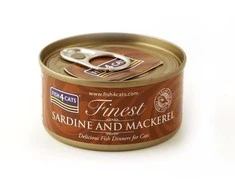 Fish4Dogs Kačių Maistas - FISH4CATS Sardinės ir Mackerelės Drėgnas Maistas 70g