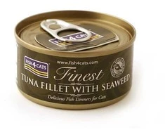 Fish4Dogs Kačių Maistas - FISH4CATS Tunų Filė su Jūros Dumblių 70g
