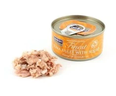 Fish4Dogs Kačių Maistas - FISH4CATS Tunų Filetė su Kalmarais 70g
