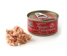 Fish4Dogs Kačių Maistas - FISH4CATS Tunų Filė su Krevetėmis 70g