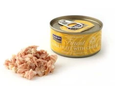 Fish4Dogs Kačių Maistas - FISH4CATS Tunų Filė su Sūriu 70g