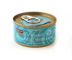 Fish4Dogs Katės Maistas - FISH4CATS Tunų Filė su Krabais 70g
