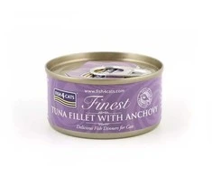 Fish4Dogs Katės Maistas - FISH4CATS Tunų Filė su Ančiuviais 70g