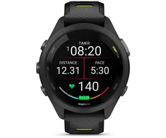 Fitneso Išmanusis Laikrodis - Garmin Forerunner 265S, 1.1" AMOLED, GPS, 15 Dienų Baterijos Gyvavimo Trukmė, Juoda