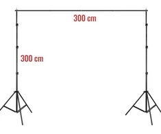 Fono Laikiklis - MITOYA 300cm Trikojis + 300cm Reguliuojama Kryžminė Juosta