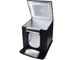 Foto studija - Caruba Nešiojamas Photocube 50x50cm LED su Dimeriu Baltas