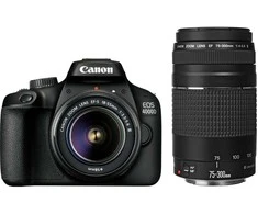 Canon EOS 4000D 18-55mm III + 75-300mm III