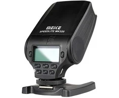 Fotoaparato blykstė - Meike MK320 TTL blykstė Nikon, gidų skaičius 32, LED šviesa