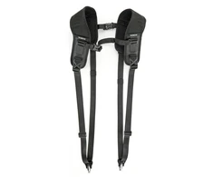 Fotoaparato Dirželis - 3 Legged Thing AXIS Dvigubas Dirželis 45–89 cm 75 mm EVA QD4 Obsidian