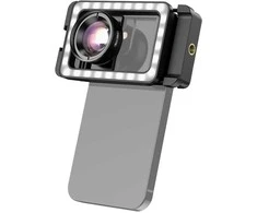 Fotoaparato Objektyvas - Apexel APL-HB100FL23 100mm Makro 10x Priartinimas su LED Šviesa