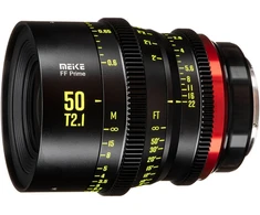 Fotoaparato objektyvas - Meike MK 50 mm T2.1 Canon RF jungtis FF