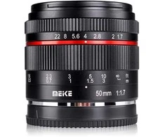 Fotoaparato objektyvas - Meike MK 50mm F1.7 Sony E Mount Manual Focus Lens Juodas