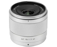 Fotoaparato objektyvas - Viltrox AF 15 mm F1.7 Air Fuji XF sidabrinis