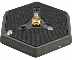 Fotoaparato priedas - Manfrotto šešiakampė plokštė 3/8" sriegis aliuminis