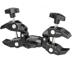 Fotoaparato Priedas - ULANZI R096 Dvigubas Spaustukas 1.5kg Apkrovos Talpa 360° Sukimosi