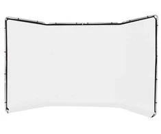 Fotografijos fonas - Lastolite Tło Panoramic 4m Frame Baltas